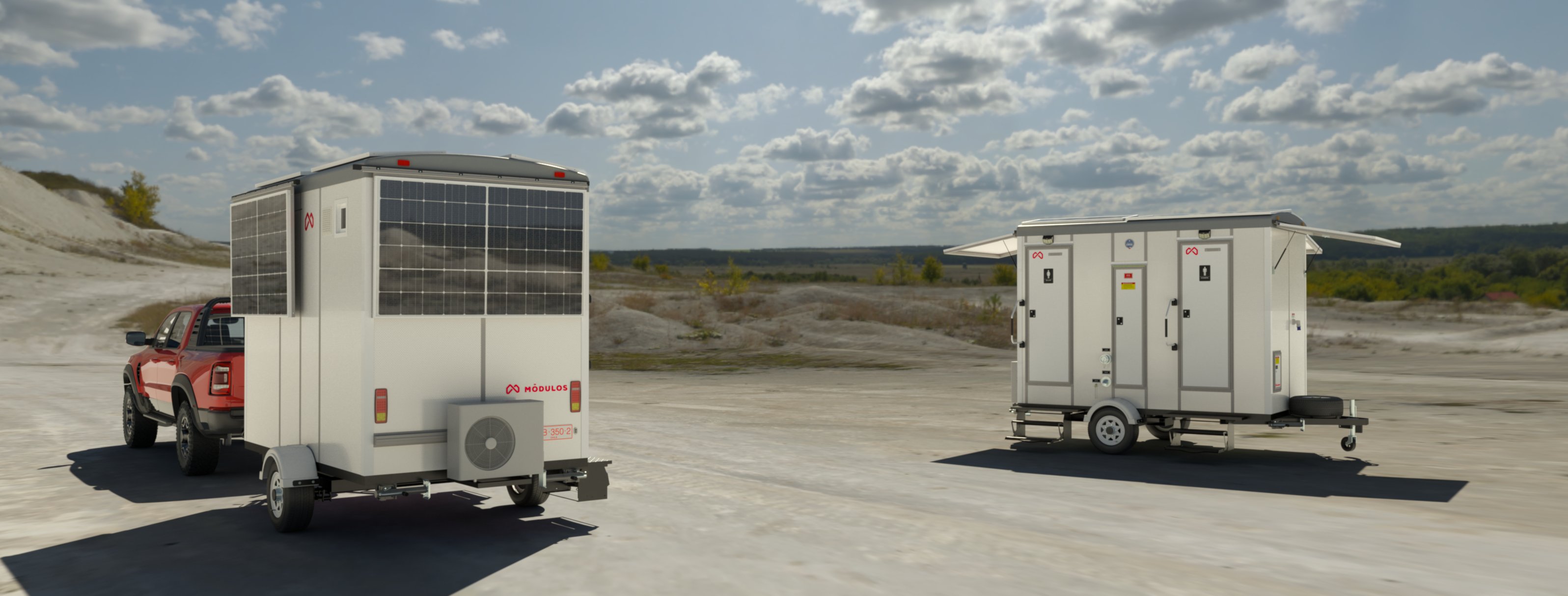 Trailer Baño Móvil con Ducha
