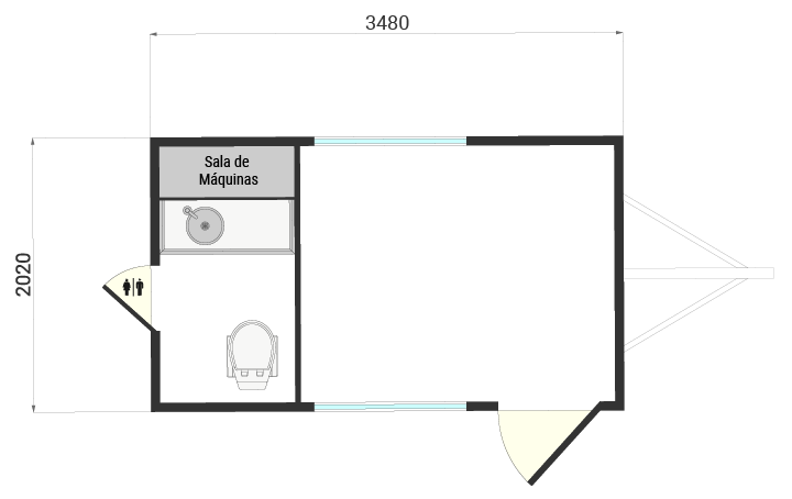Planta - Oficina Móvil: TOB 350